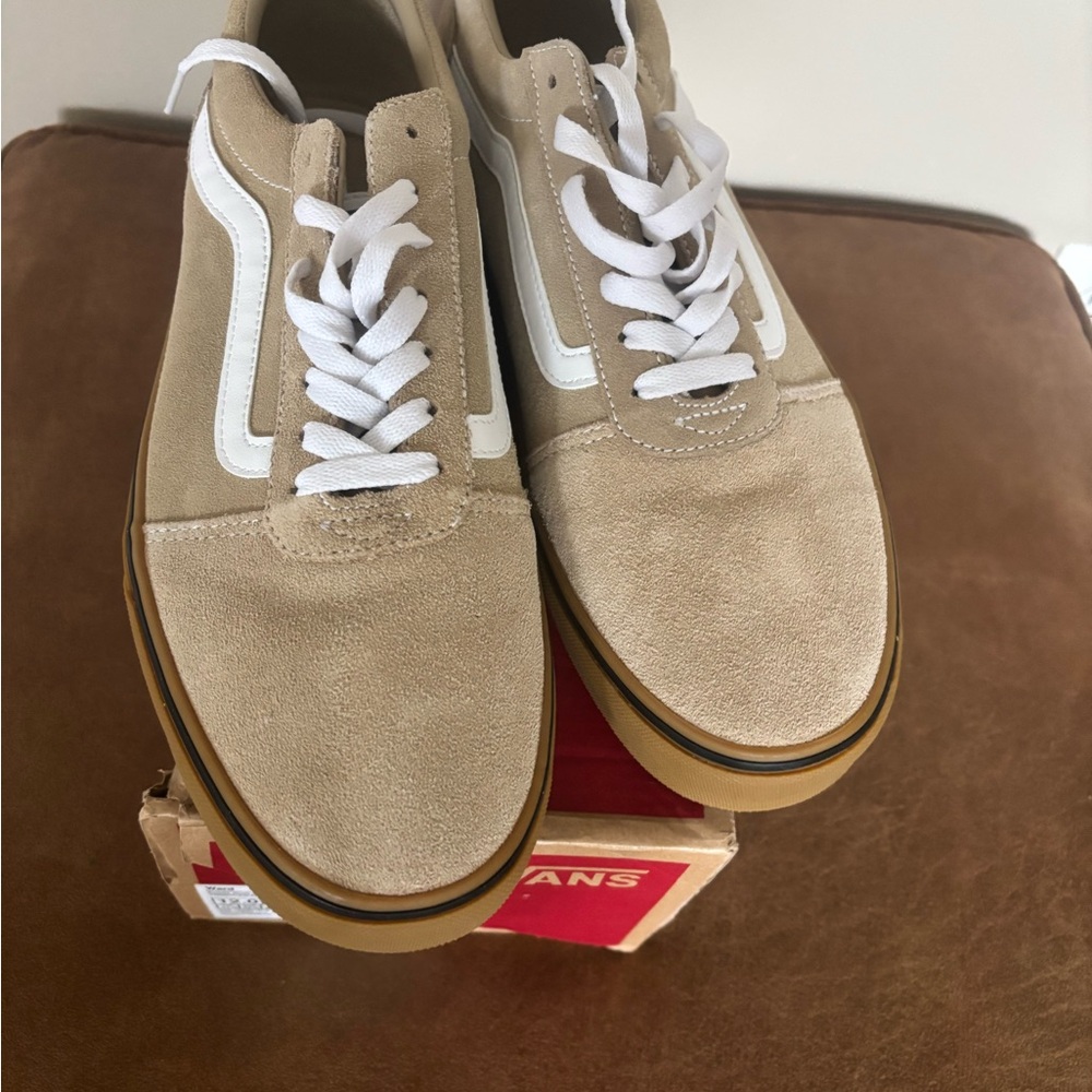 Vans Men's Beige Suede Sneakers